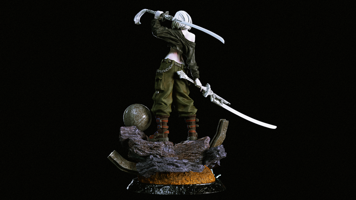 2B Statue 3D-Printed Kit