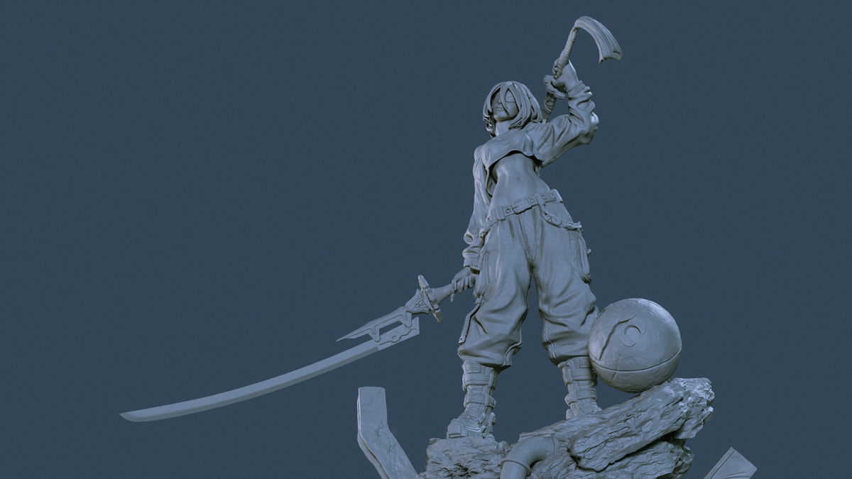 2B Statue 3D-Printed Kit