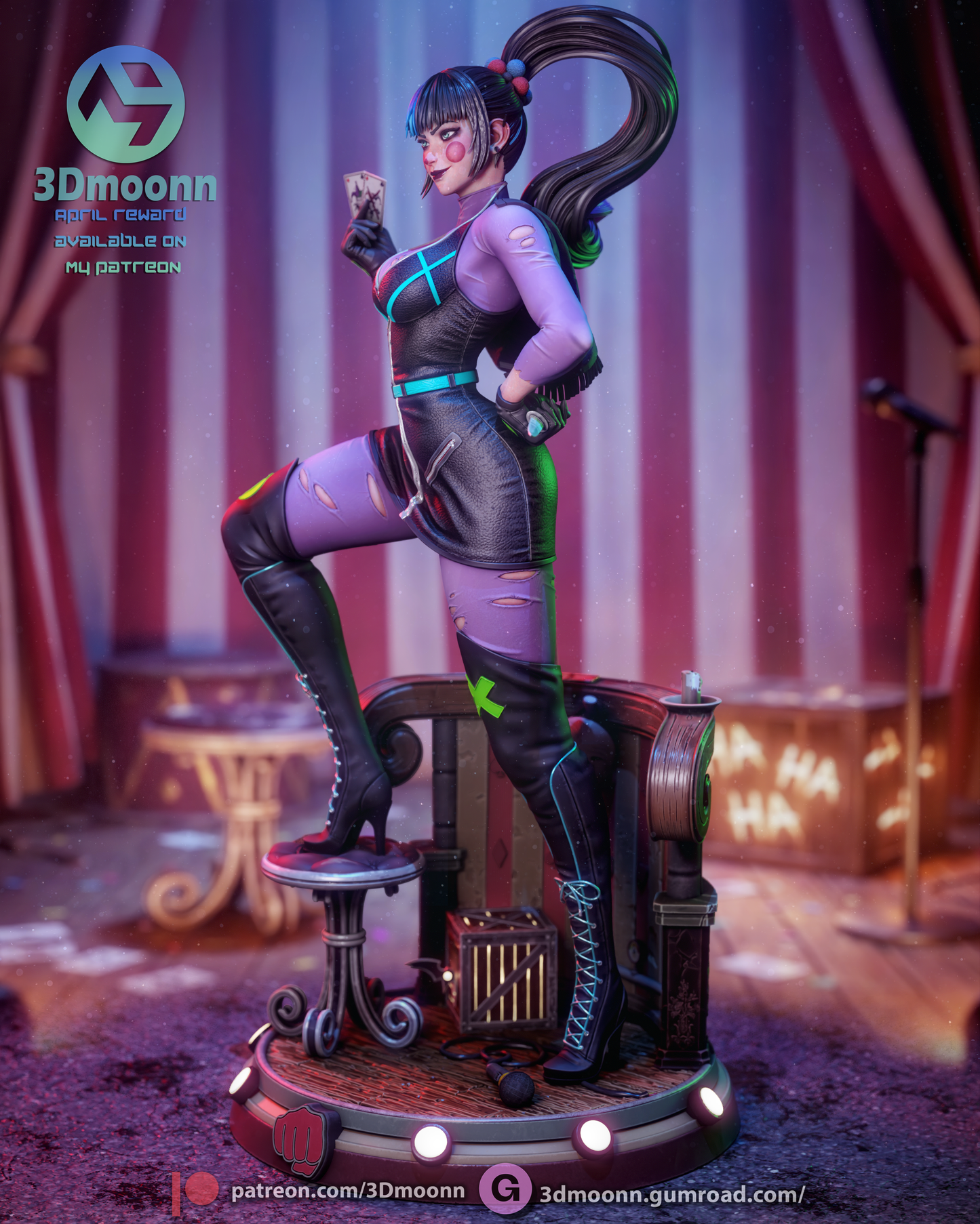 Punchline Statue 3D-Printed Kit