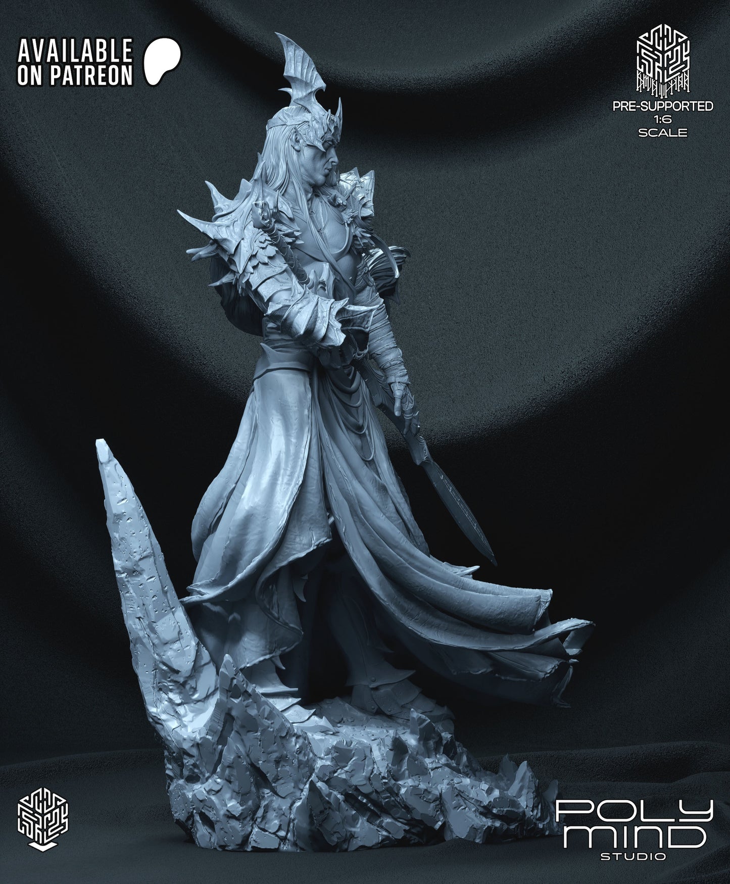 Elf King Statue 3D-Printed Kit