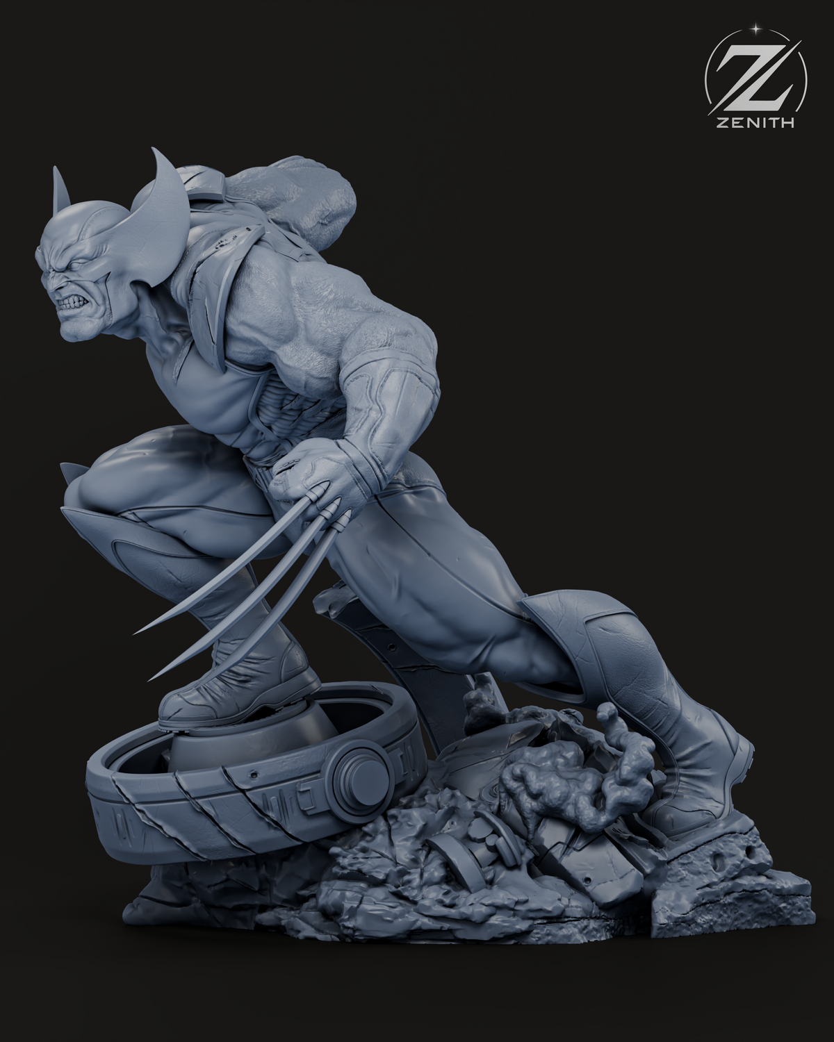 Wolverine Statue 3D-Printed Kit