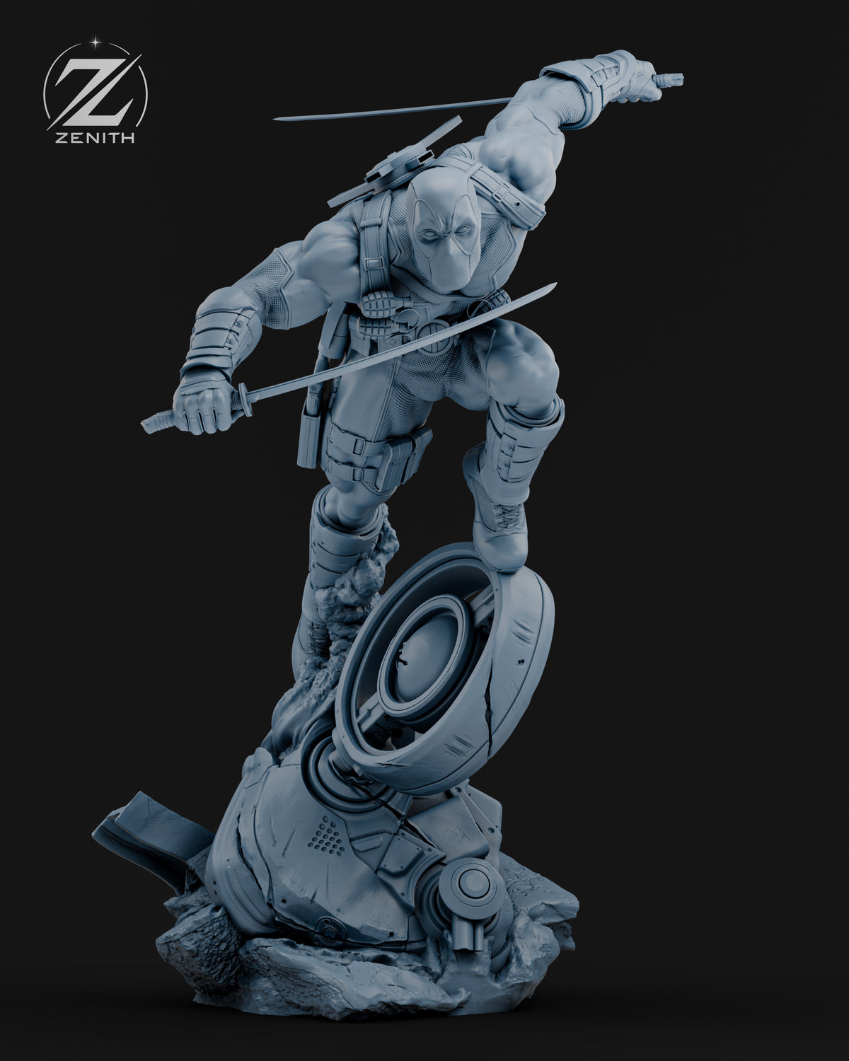 Deadpool Statue 3D-Printed Kit