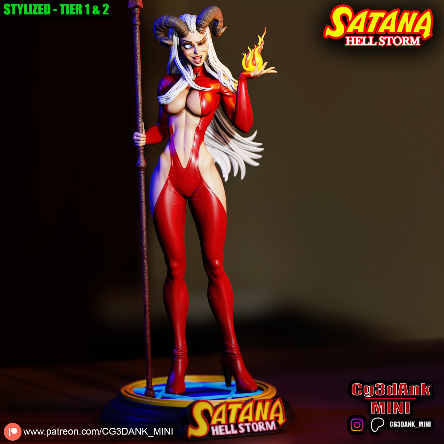 Satana Statue 3D-Printed Kit