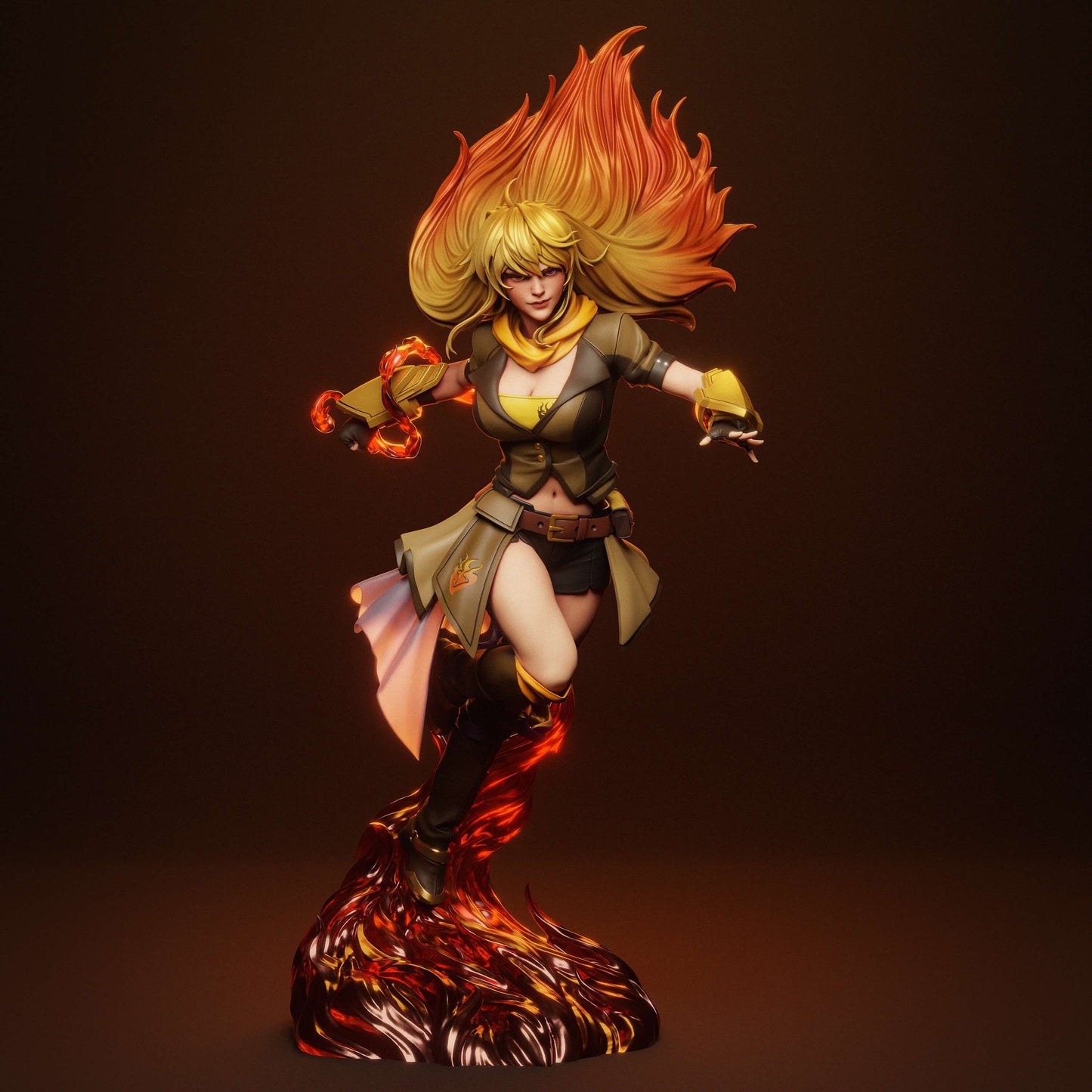 Yang Xiao Long Statue 3D-Printed Kit