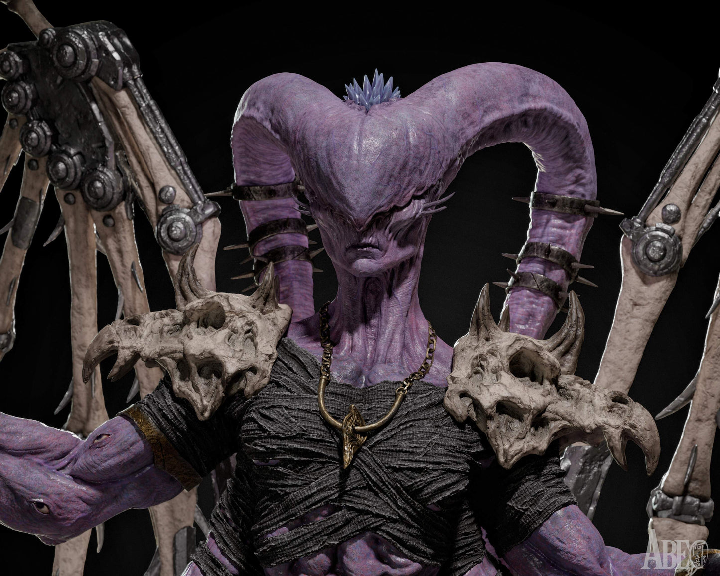 Ninefold Sorcerer Statue 3D-Printed Kit