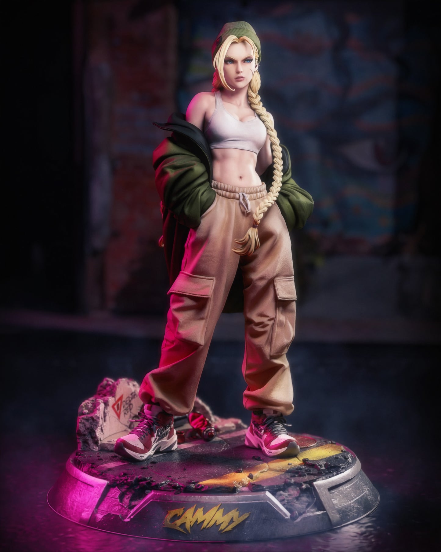 StreetWear Cammy Statue 3D-Printed Kit