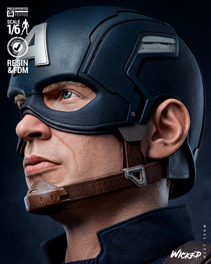 Captain America Statue 3D-Printed Kit