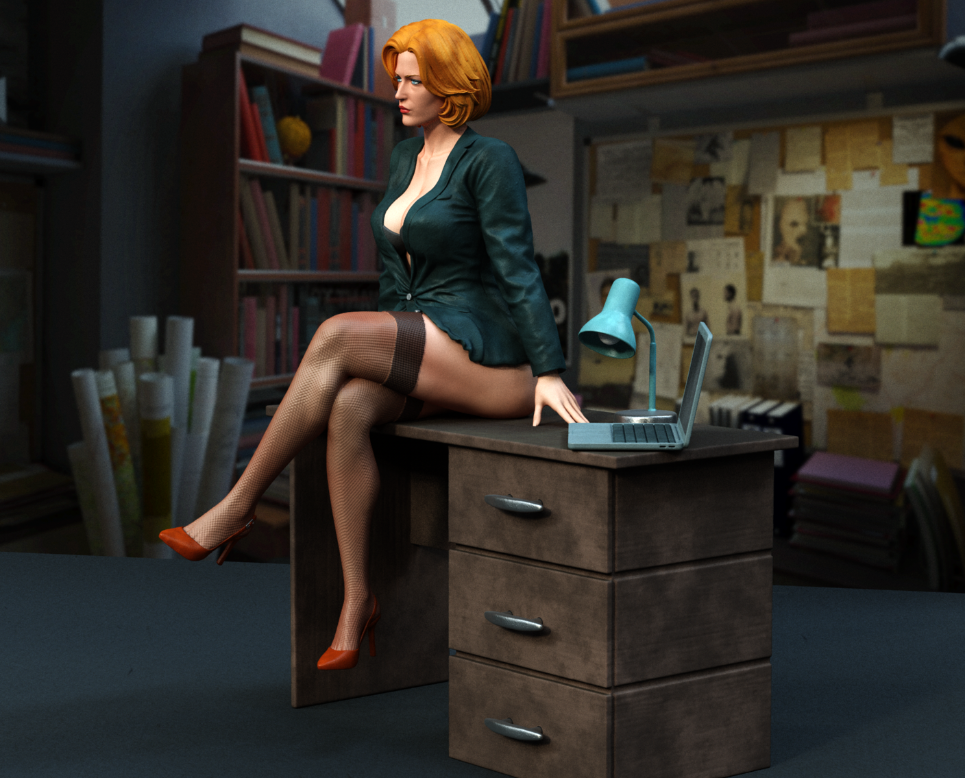 Scully Statue 3D-Printed Kit