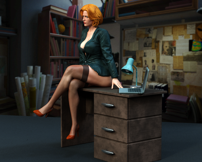 Scully Statue 3D-Printed Kit
