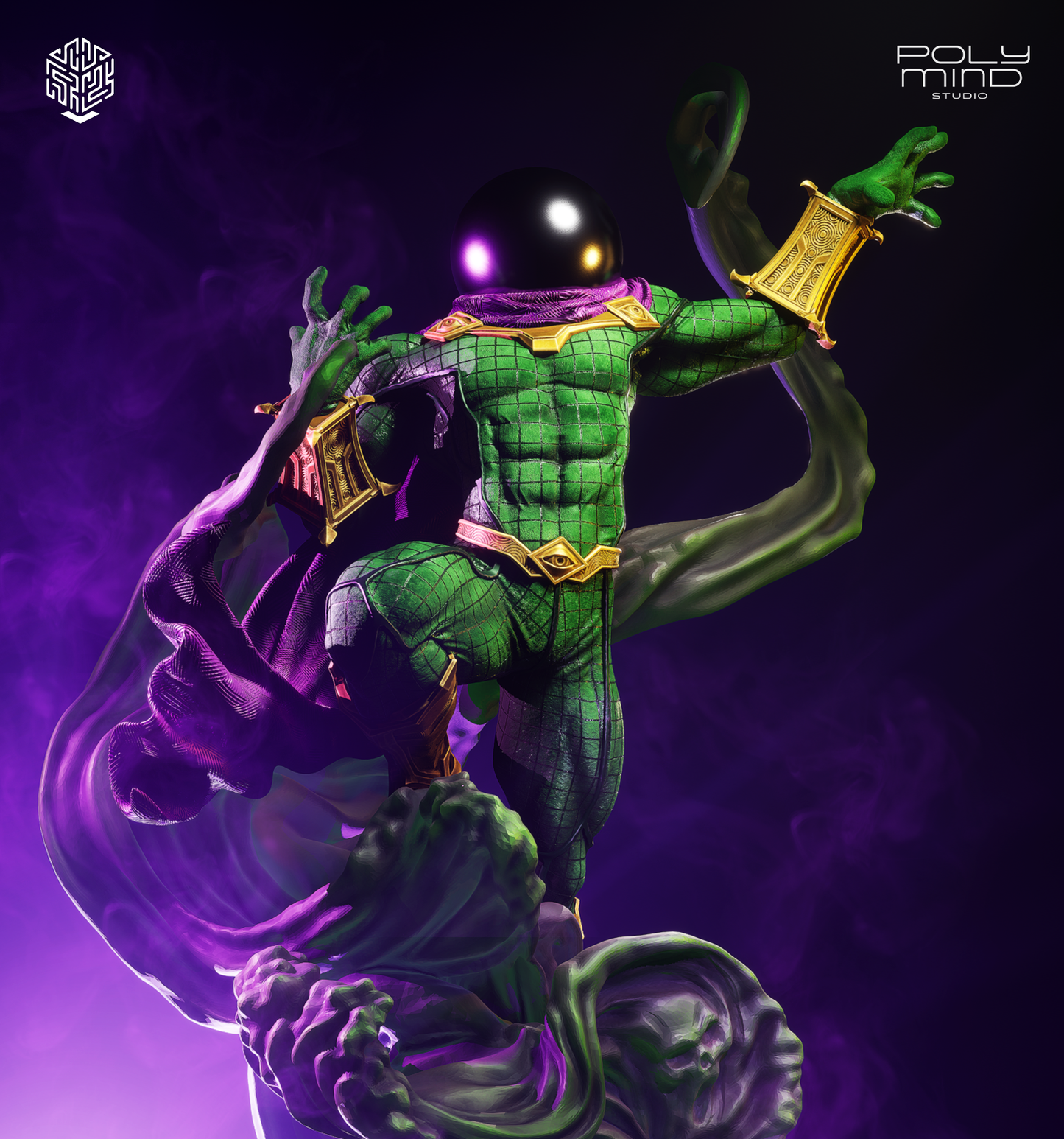 Mysterio Statue 3D-Printed Kit