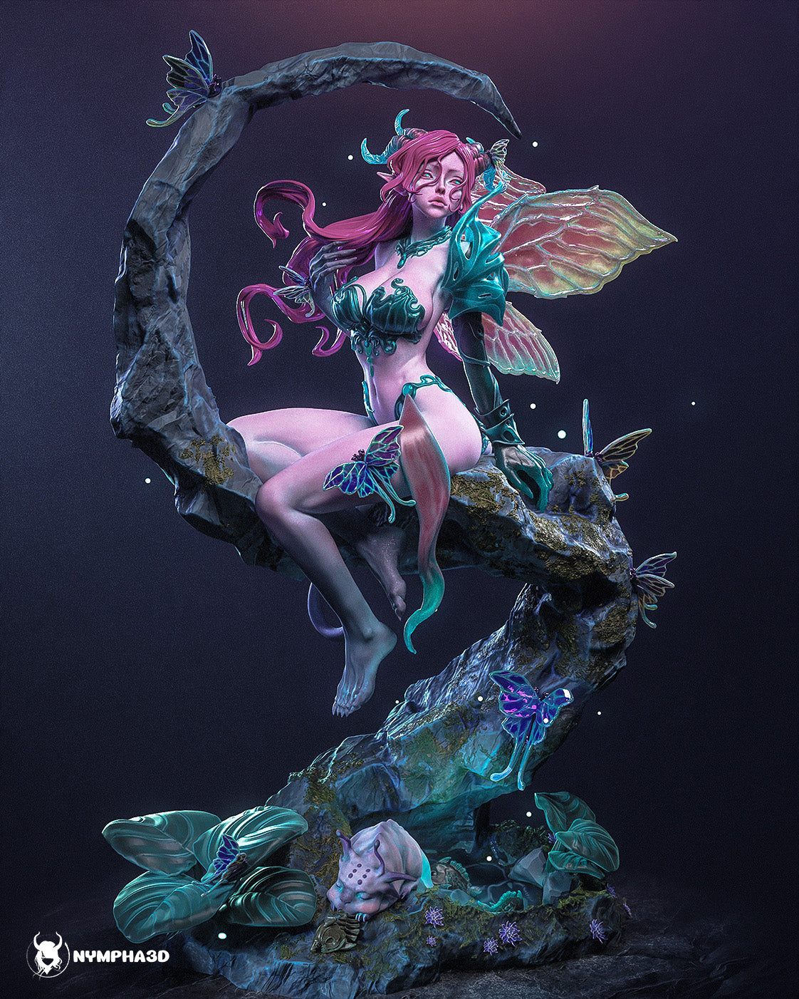 Moth Guardian Statue 3D-Printed Kit