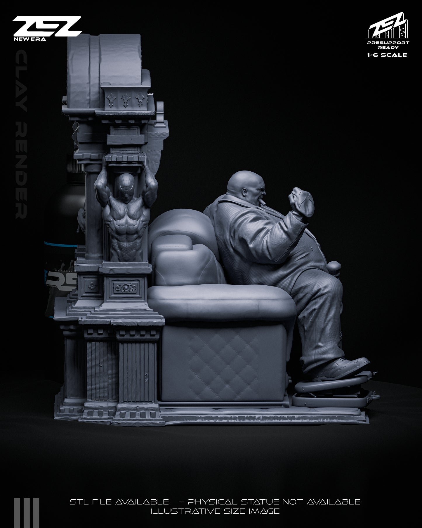 Kingpin Statue 3D-Printed Kit