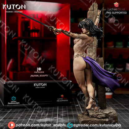 Dejah Thoris Statue 3D-Printed Kit