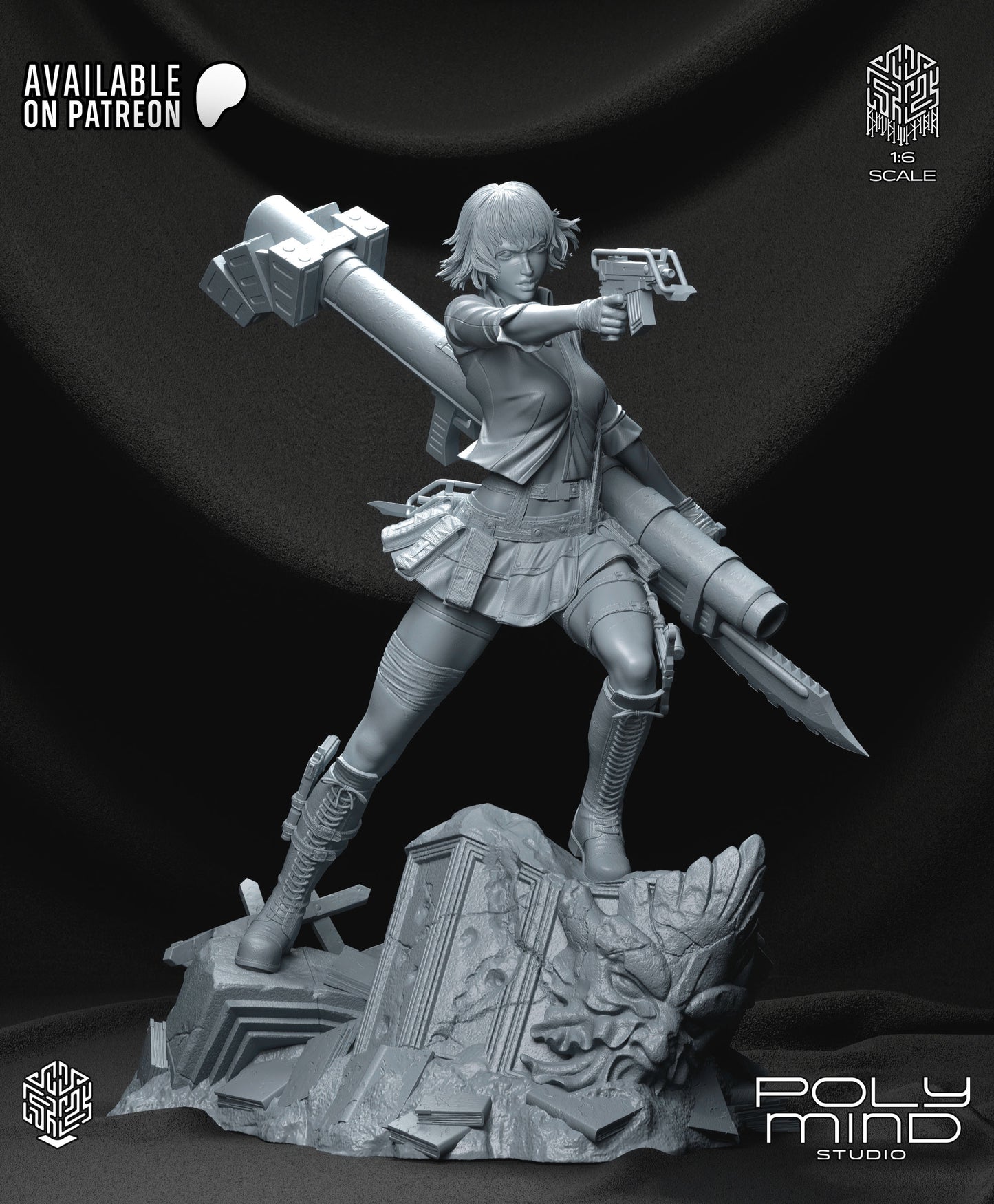 Lady (DMC3) Statue 3D-Printed Kit