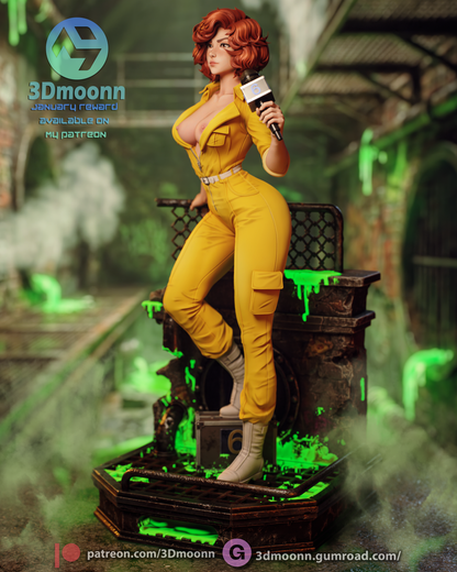 April O'Neil TMNT Statue 3D-Printed Kit