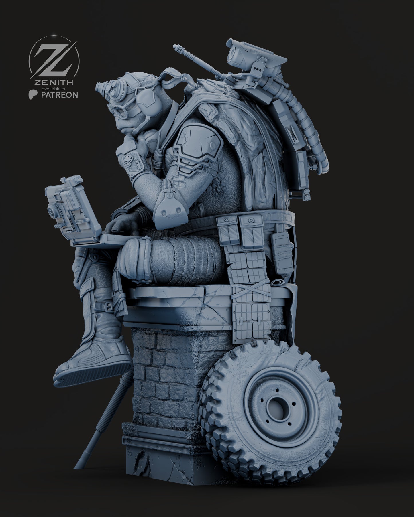 Donatello TMNT Statue 3D-Printed Kit