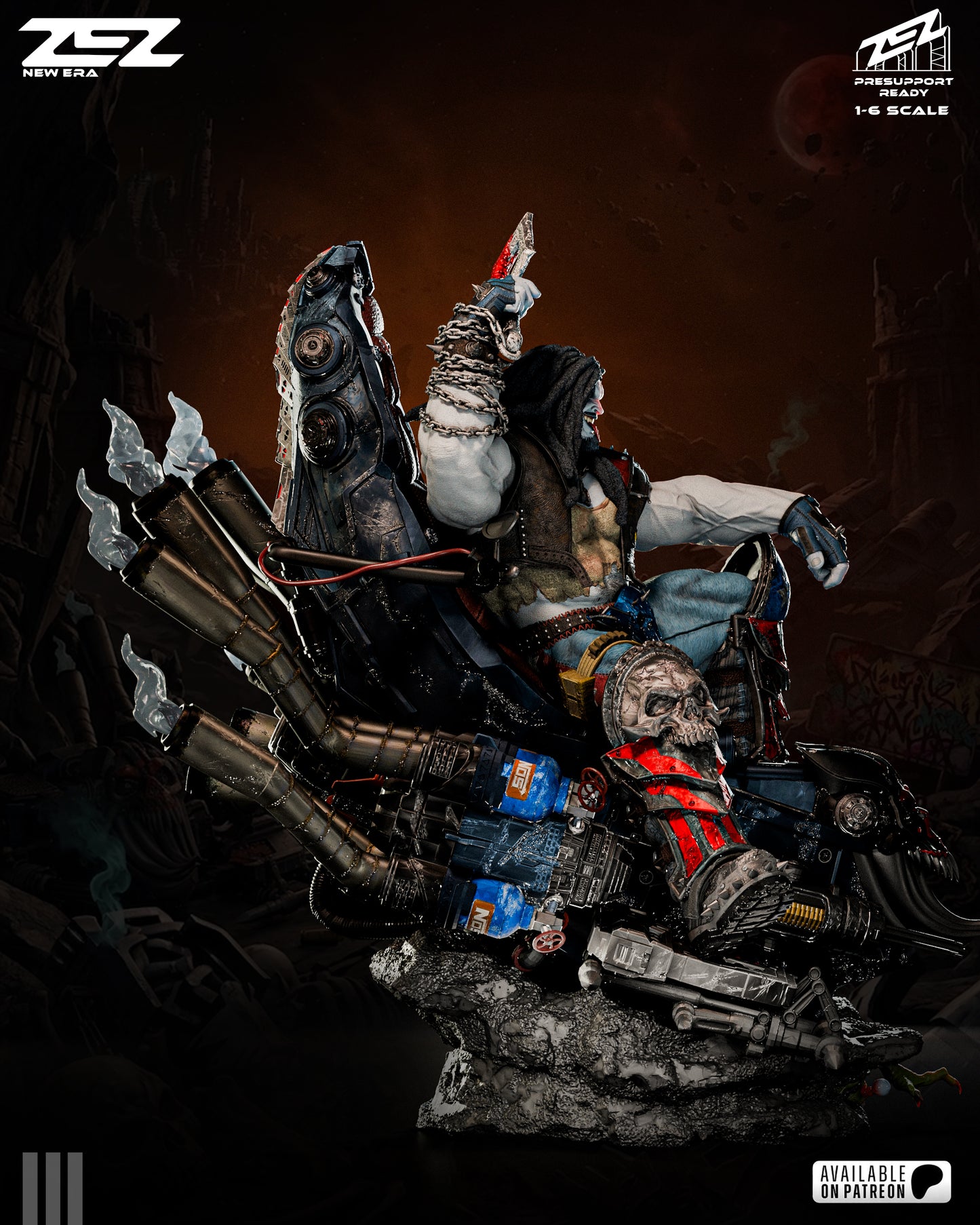 Lobo (Throne) Statue 3D-Printed Kit
