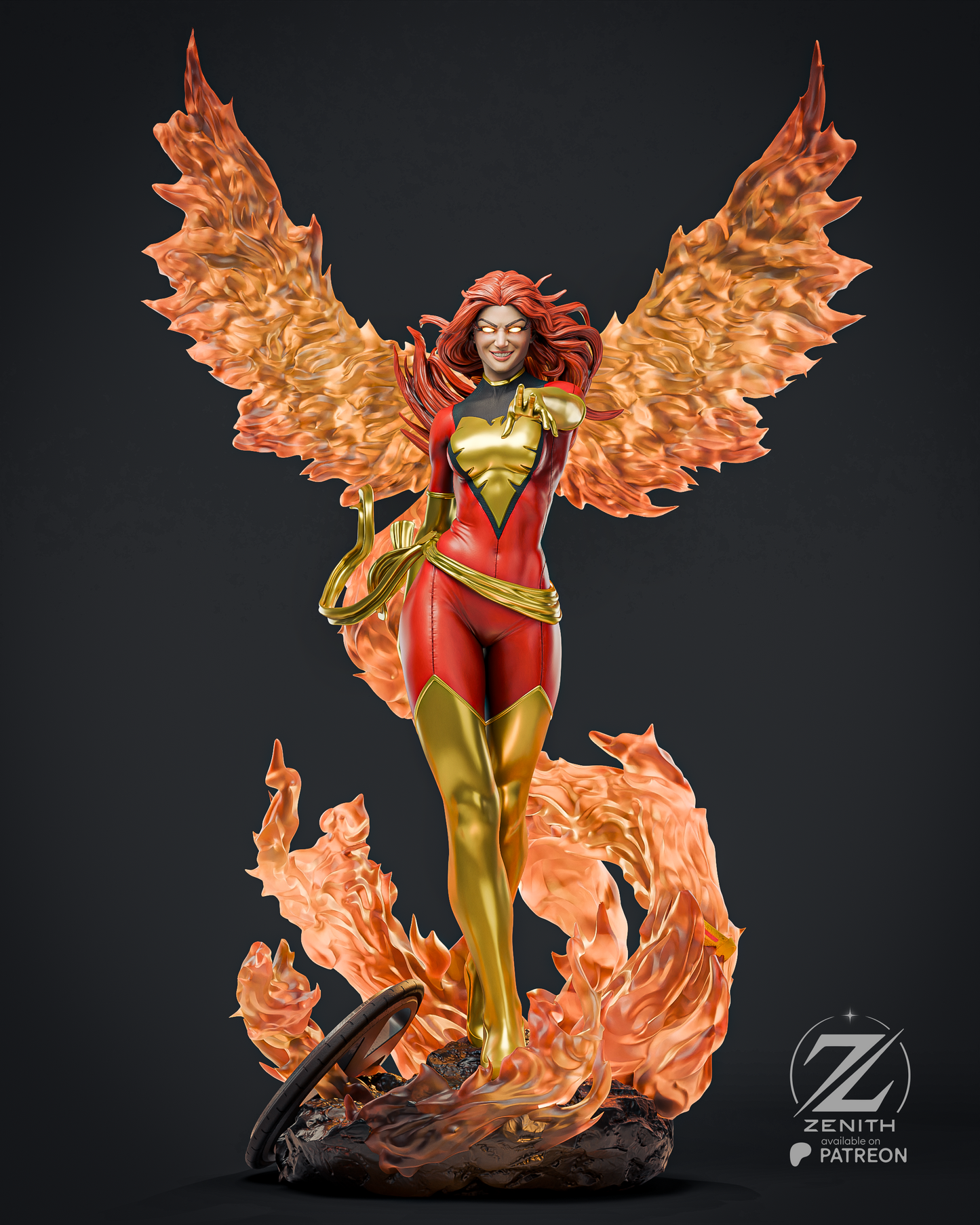 Jean Grey - Phoenix Statue