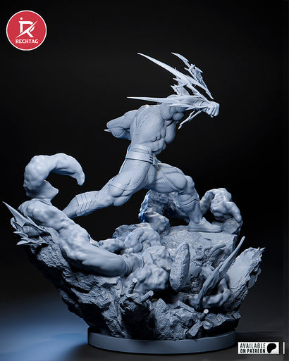 All Might Statue 3D-Printed Kit