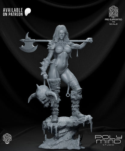 Thryra the Relentless Statue 3D-Printed Kit
