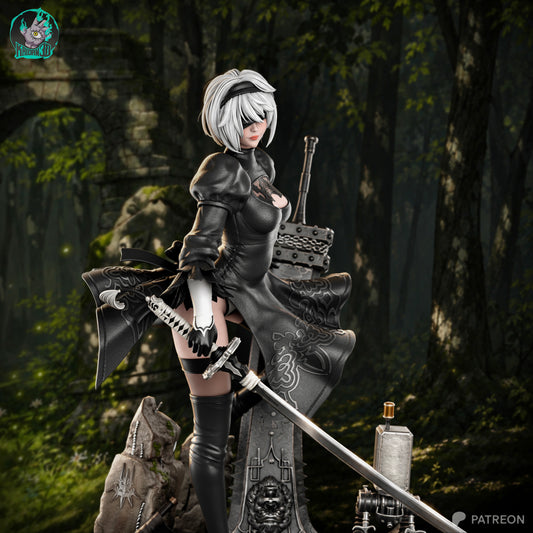 2B Statue 3D-Printed Kit