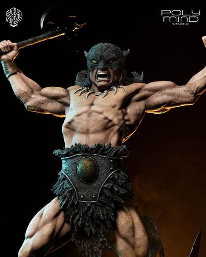 Dark Wolf Statue 3D-Printed Kit