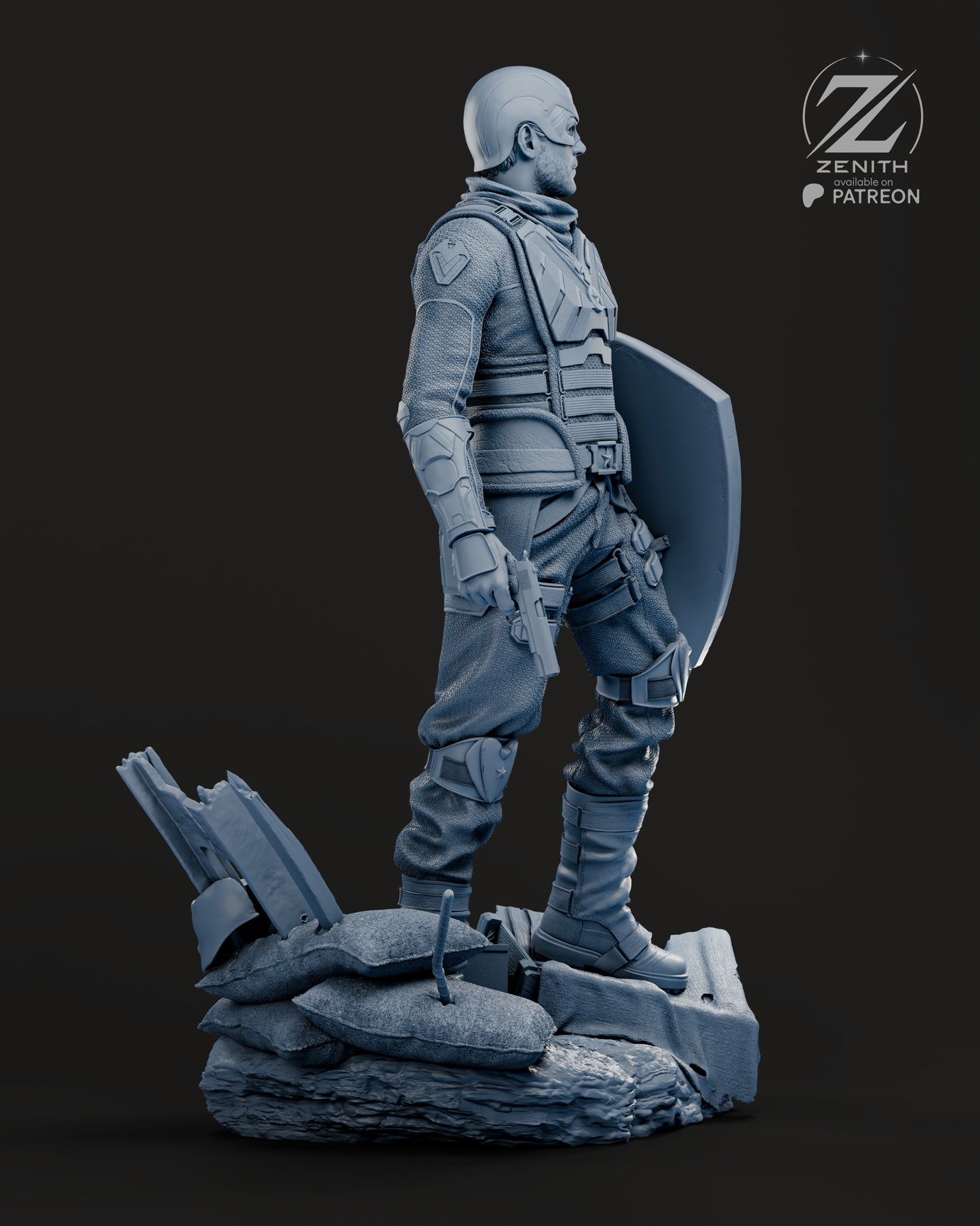 Soldier Boy Statue 3D-Printed Kit
