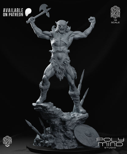 Dark Wolf Statue 3D-Printed Kit
