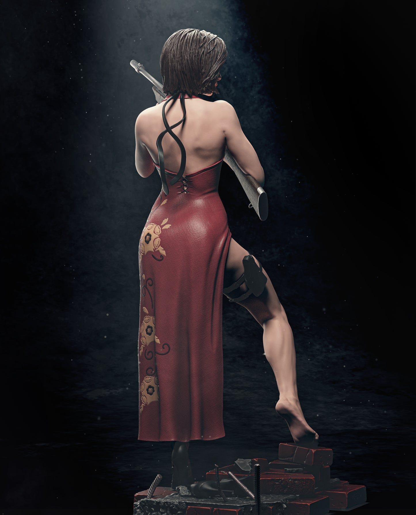 Ada Wong Statue 3D-Printed Kit
