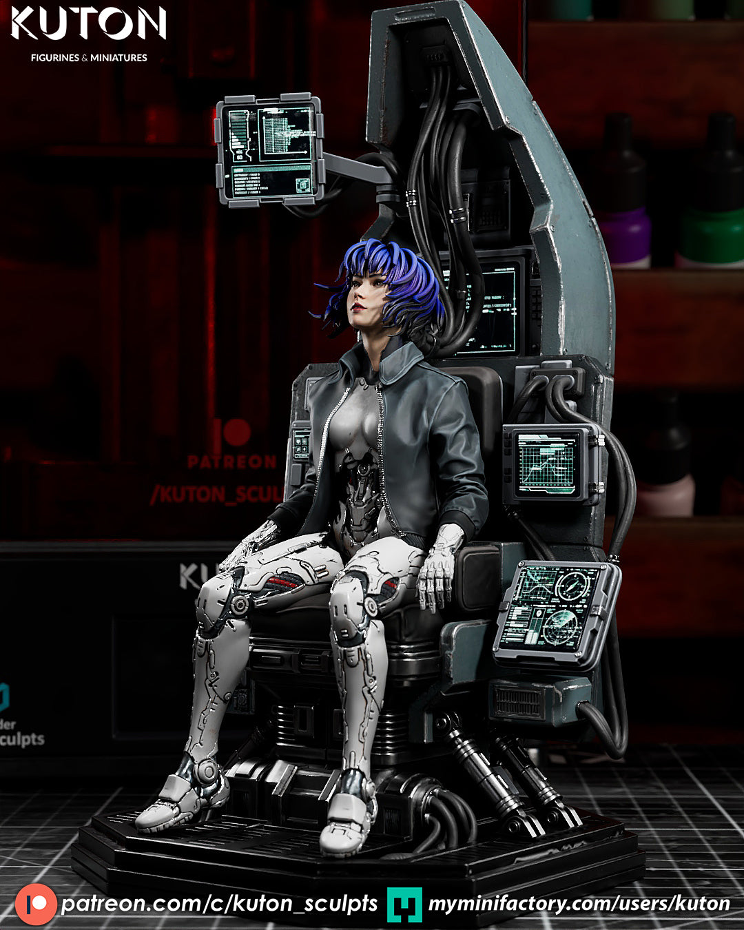 Ghost In The Shell Statue 3D-Printed Kit