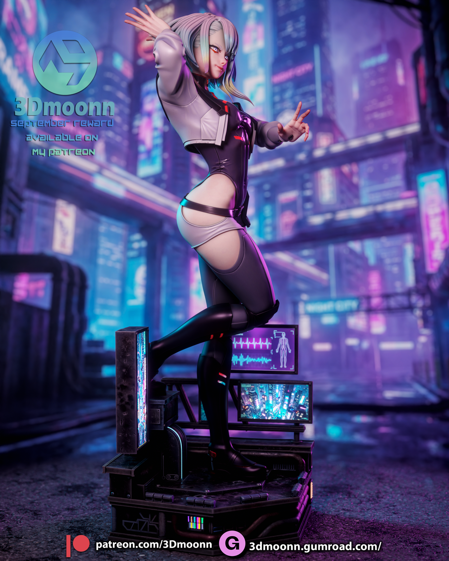 Lucy - Cyberpunk Edgerunners 3D-Printed Kit