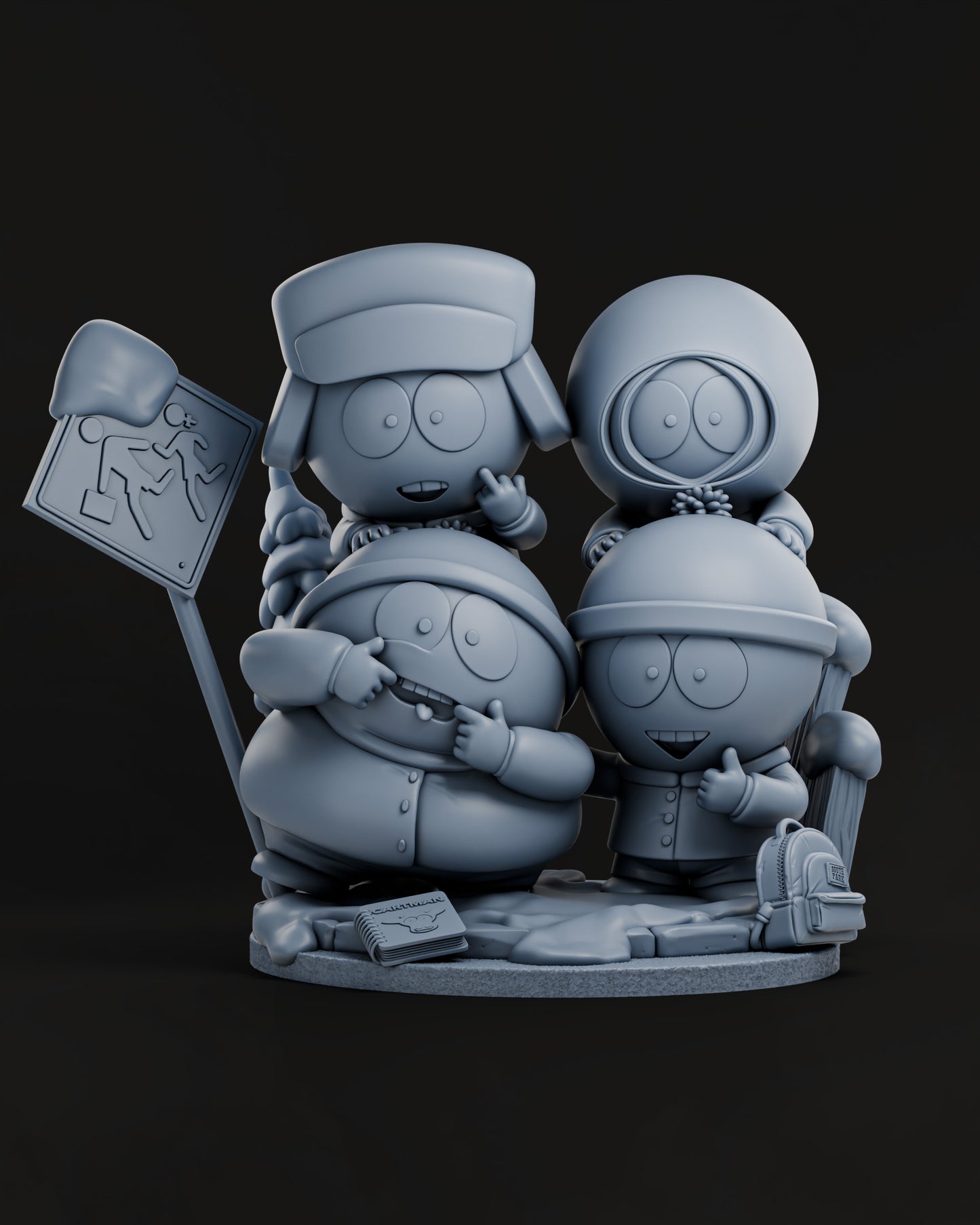 South Park Statue 3D-Printed Kit
