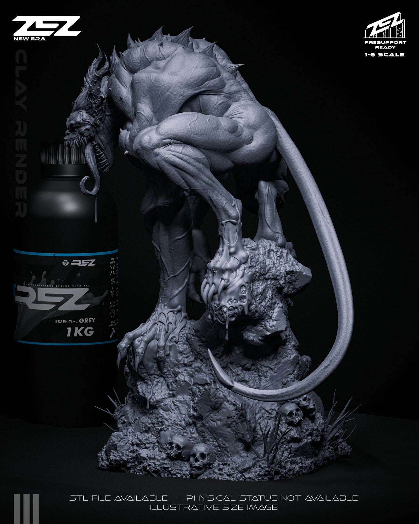 Joker Absolute Statue 3D-Printed Kit