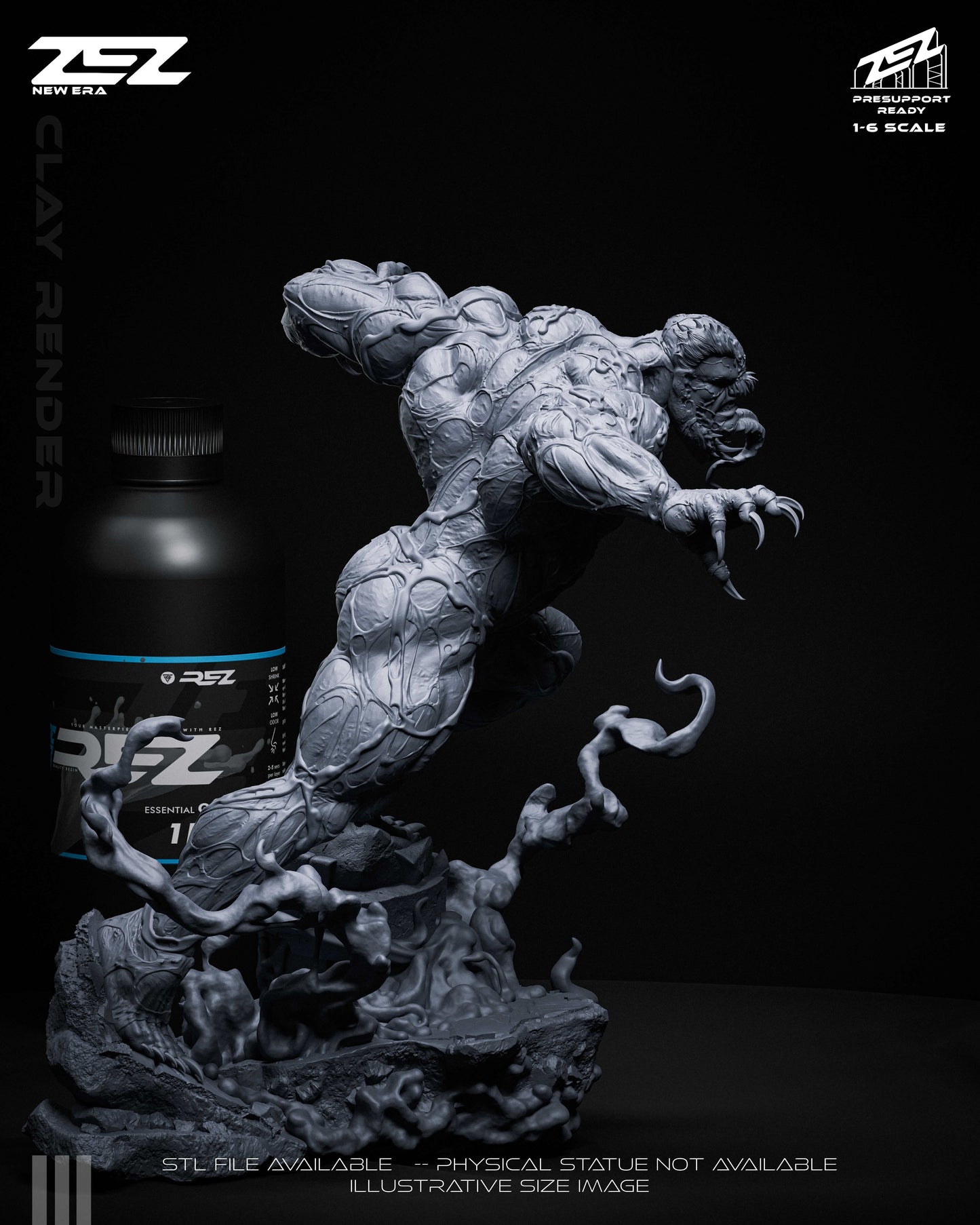 Venom Statue 3D-Printed Kit