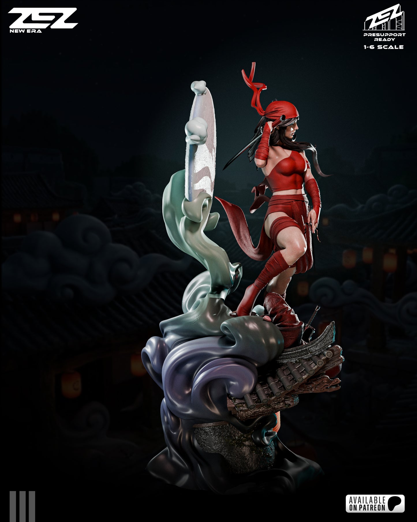 Elektra Statue 3D-Printed Kit