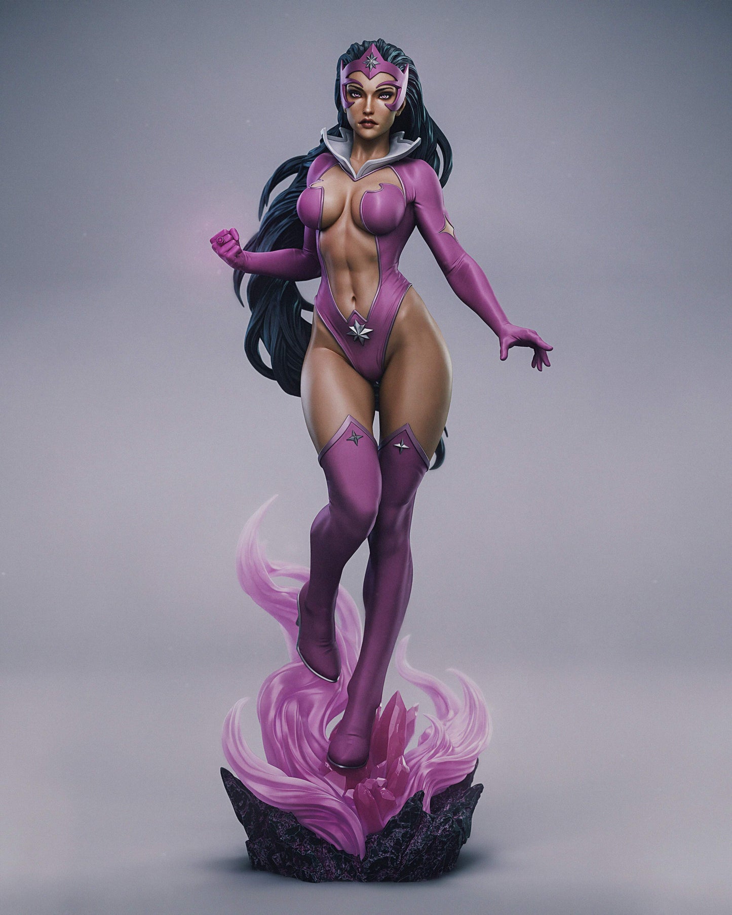 Star Sapphire Statue 3D-Printed Kit