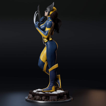 Laura Kinney Wolverine Statue 3D-Printed Kit