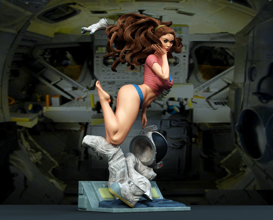Astronaut Pinup Statue 3D-Printed Kit