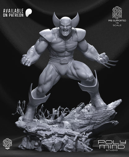 Wolverine Statue 3D-Printed Kit