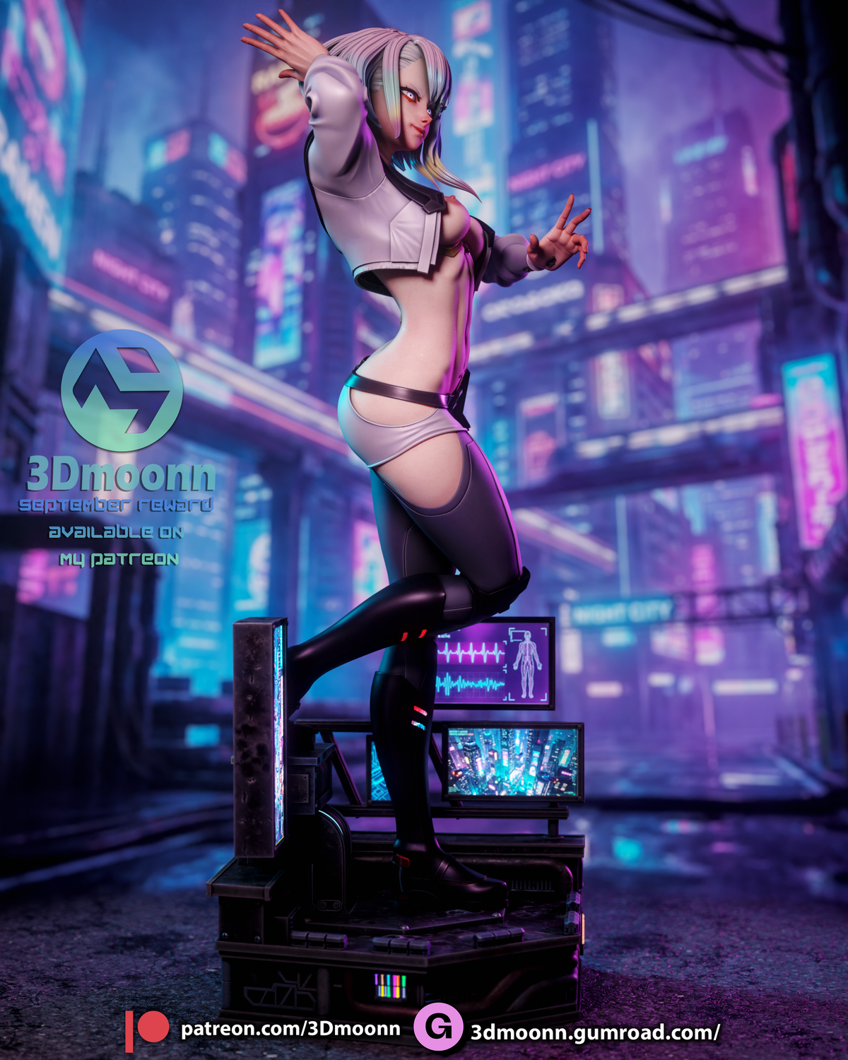 Lucy - Cyberpunk Edgerunners 3D-Printed Kit