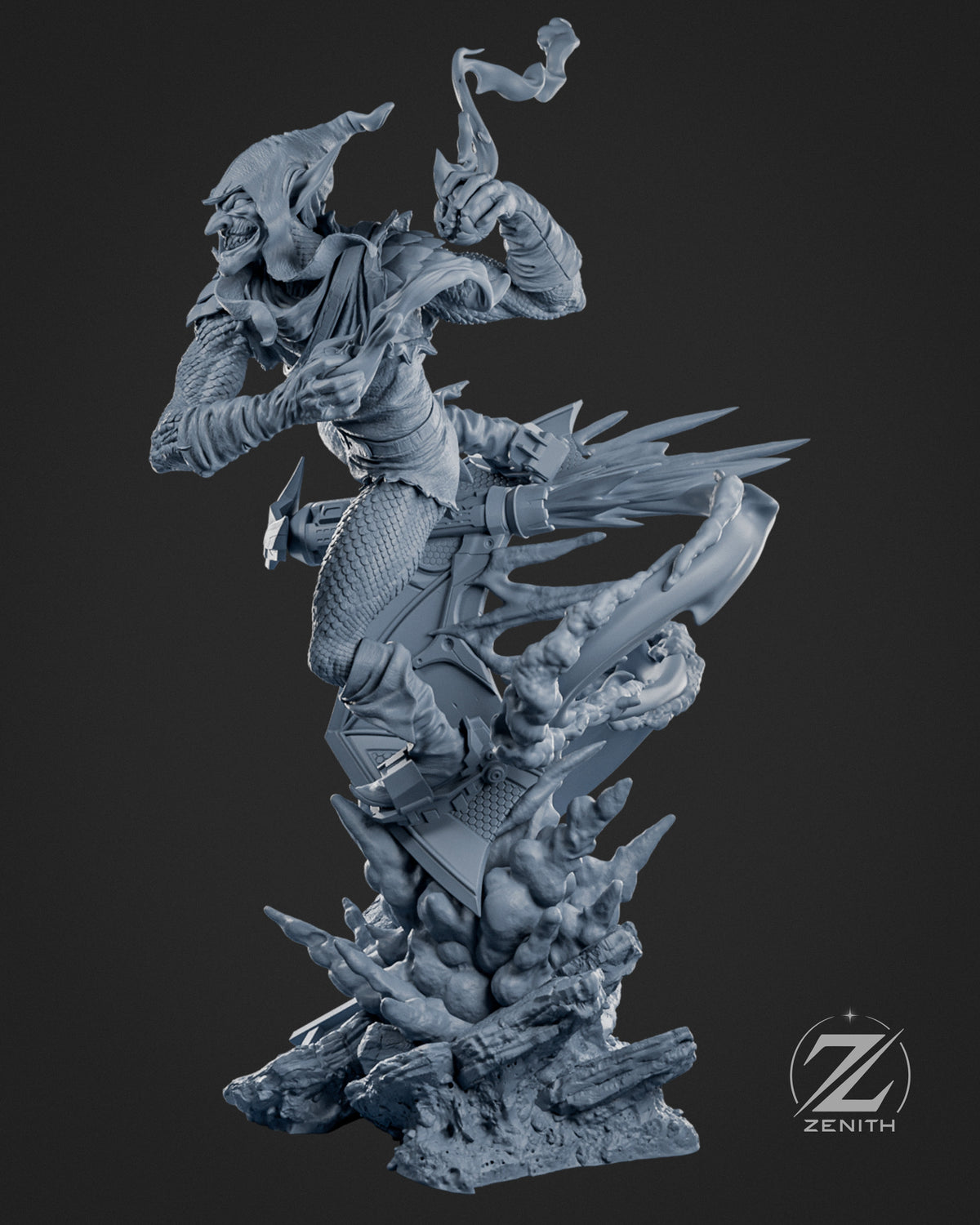 Green Goblin Statue 3D-Printed Kit