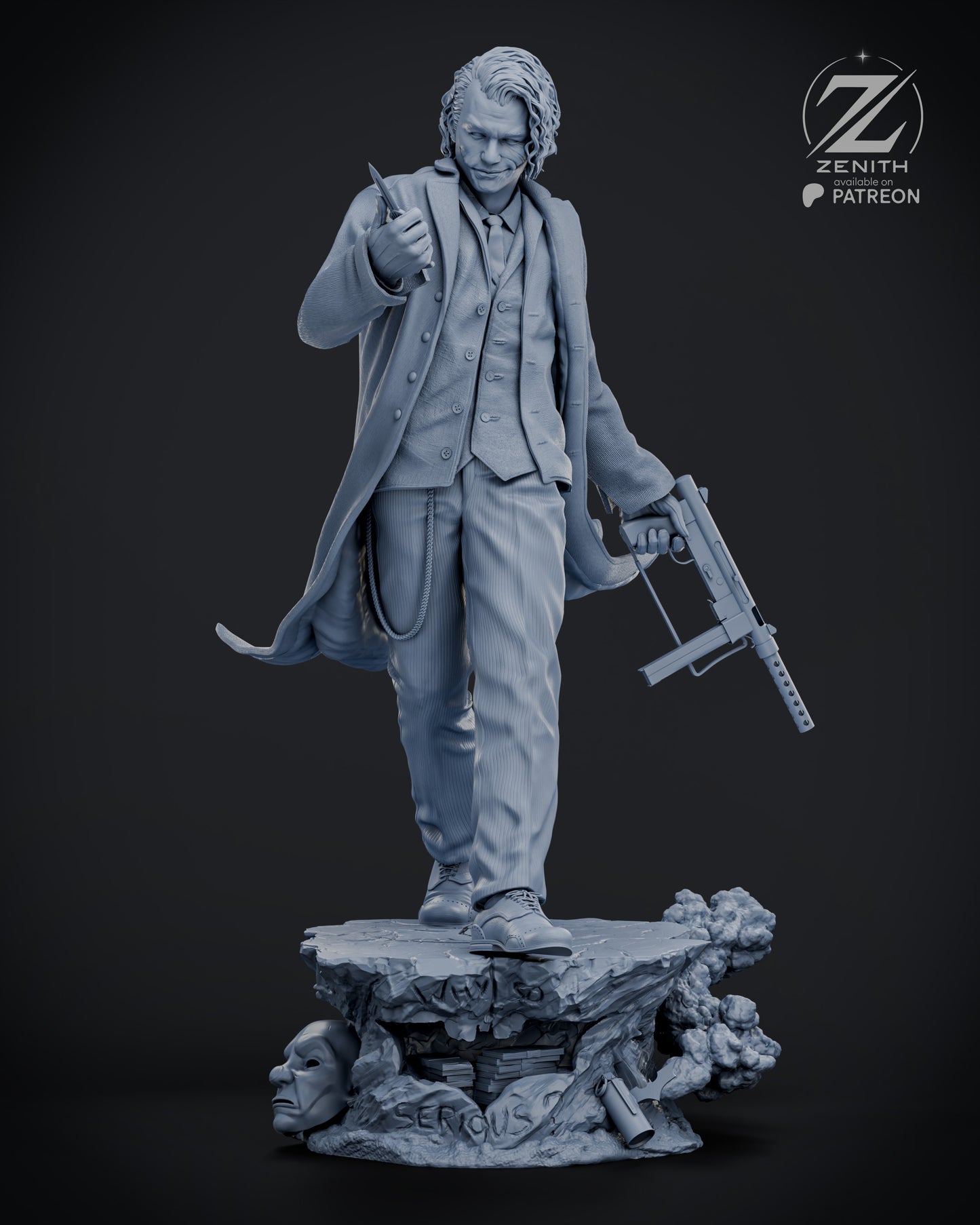 Joker Statue 3D-Printed Kit