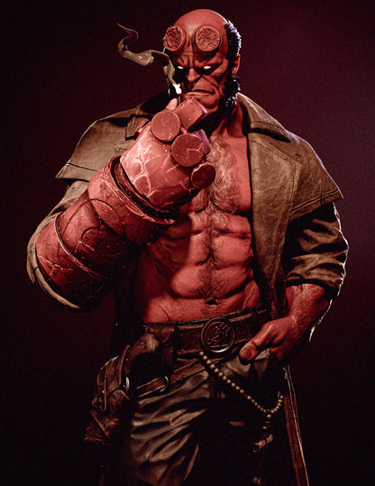 Helboy Statue 3D-Printed Kit