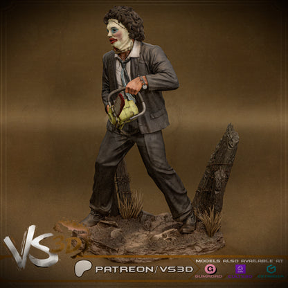 Leatherface Statue 3D-Printed Kit