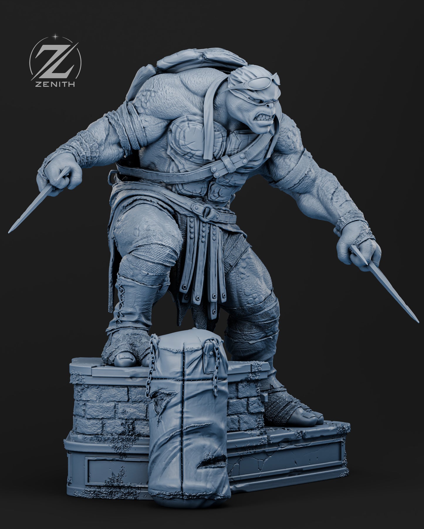 Raphael TMNT Statue 3D-Printed Kit