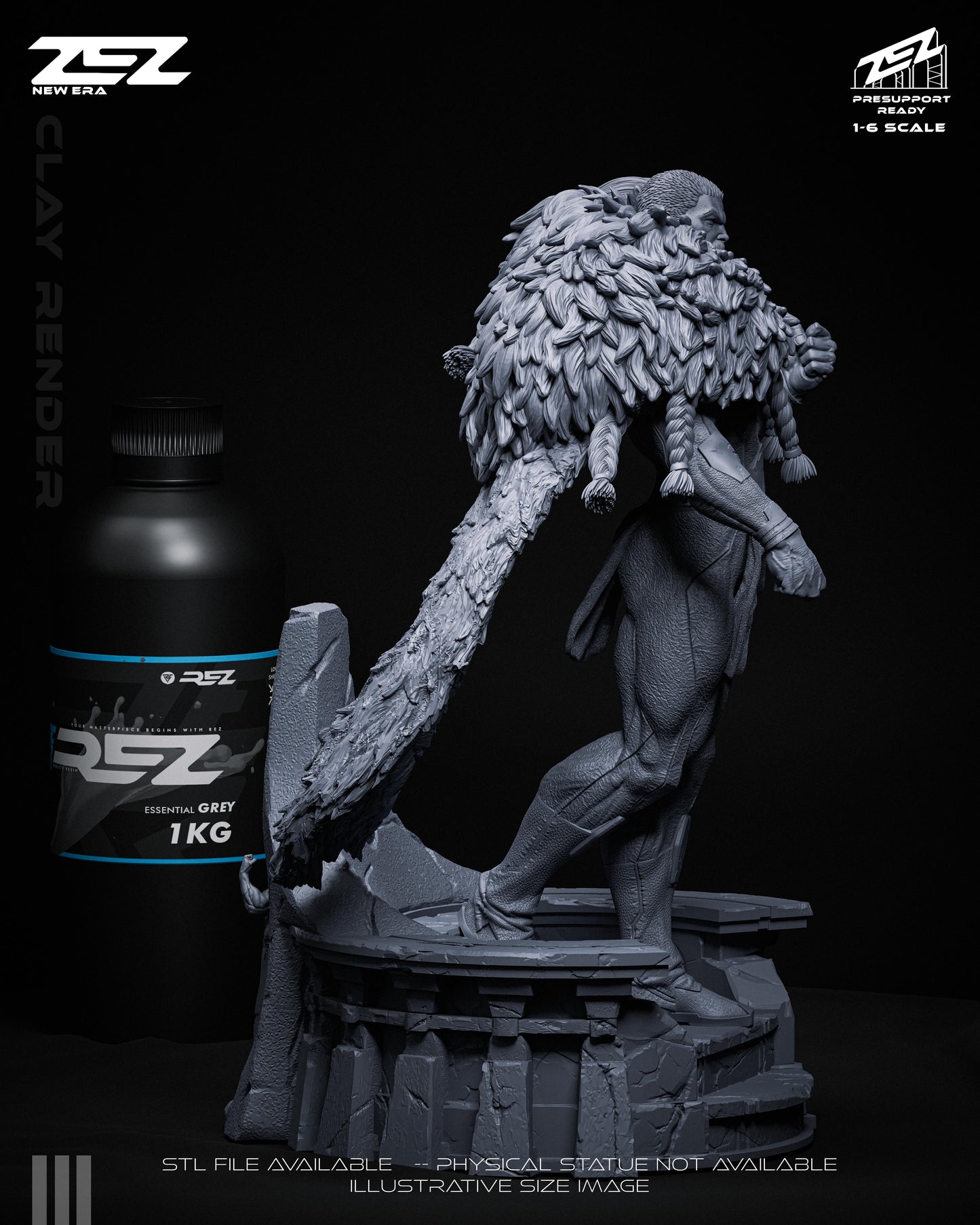 Thragg Statue 3D-Printed Kit