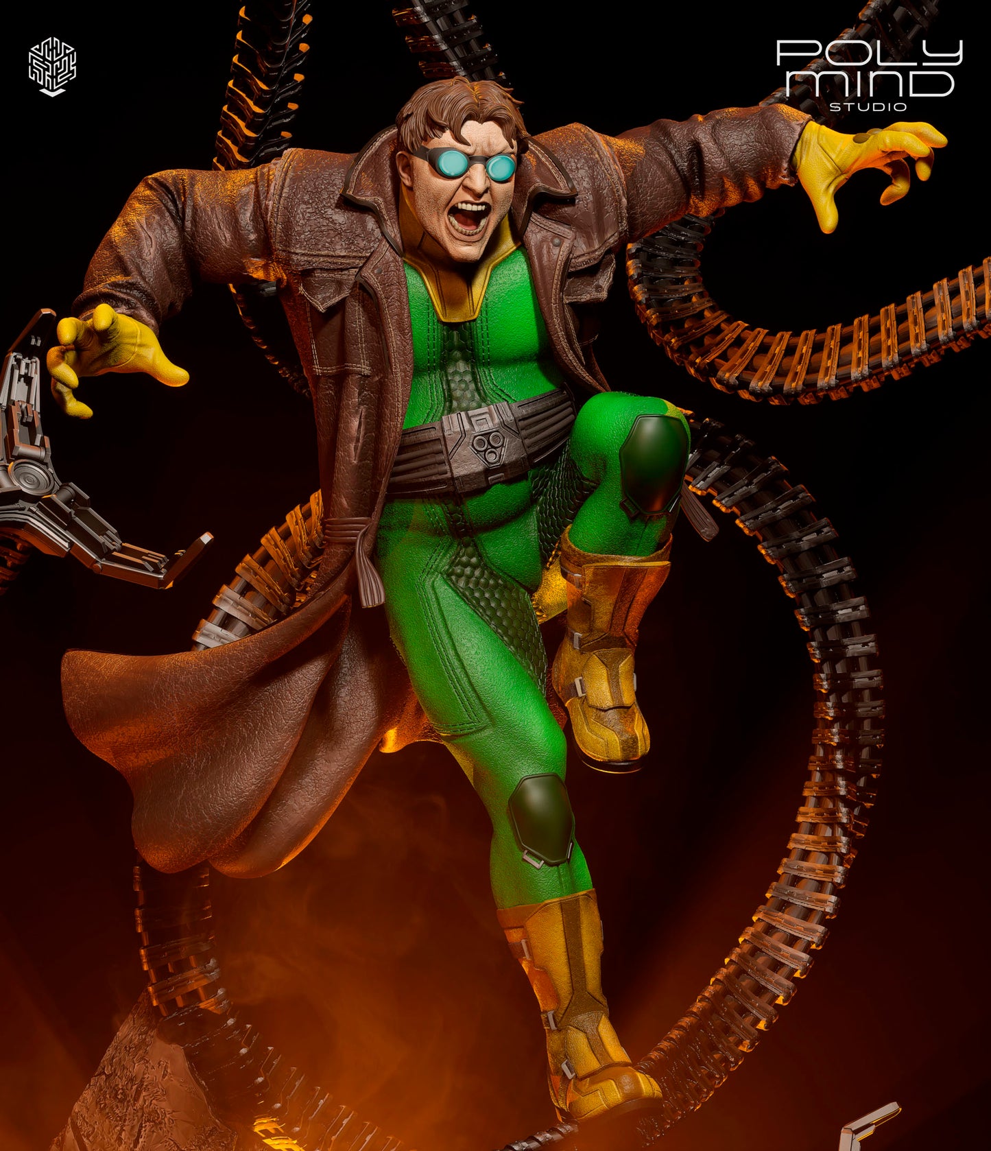 Doctor Octopus Statue 3D-Printed Kit