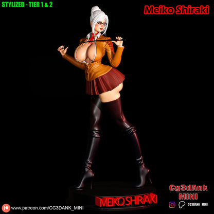 Meiko Shiraki Statue 3D-Printed Kit