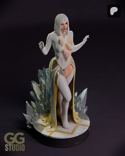 Emma Frost Hellfire Gala Statue 3D-Printed Kit