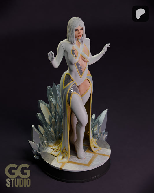 Emma Frost Hellfire Gala Statue 3D-Printed Kit